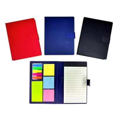 Libreta Texturizada con Post it más lapicero