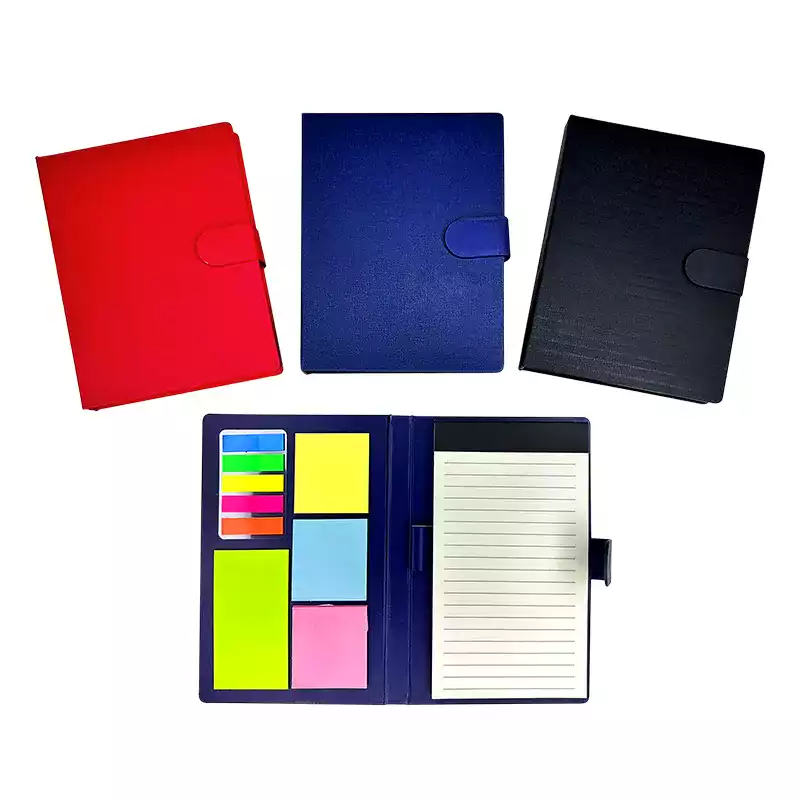 Libreta Texturizada con Post it más lapicero
